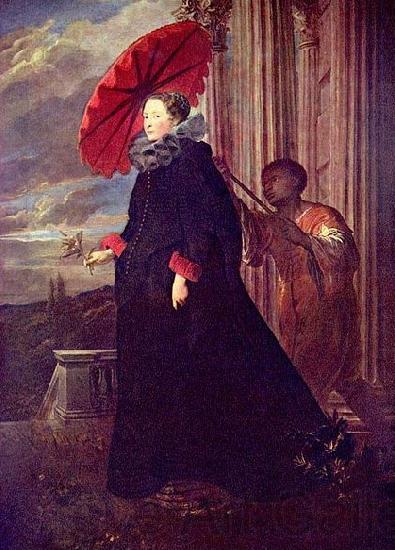 Anthony Van Dyck Portrat der Marchesa Elena Grimaldi, Gattin des Marchese Nicola Cattaneo. France oil painting art